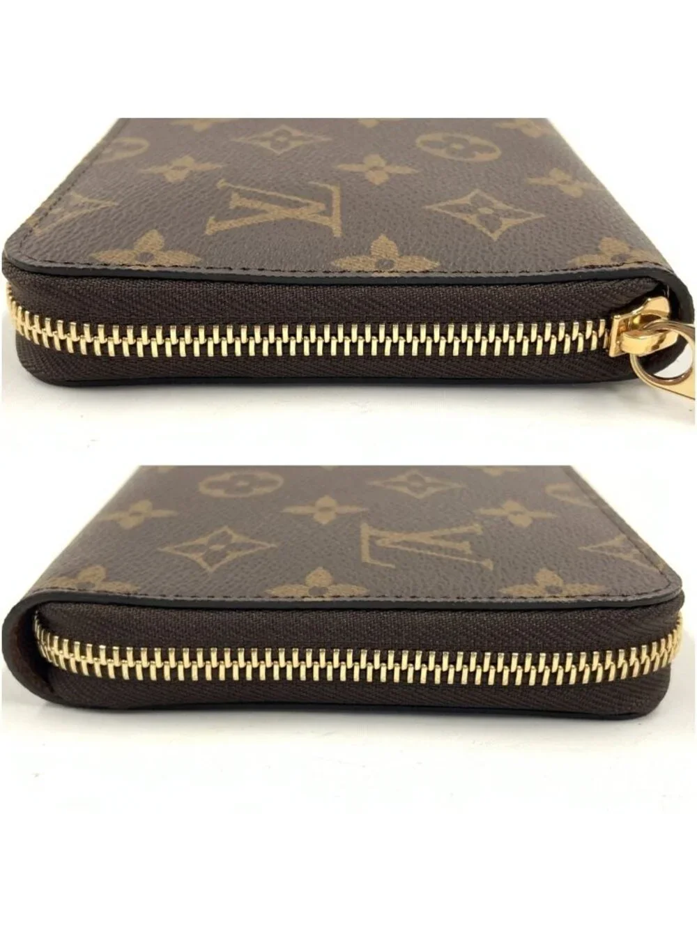 Louis Vuitton Monogram Zippy Organizer NM Zip Around Wallet Brown